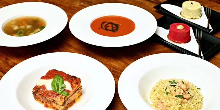 Itálie v centru Prahy: tříchodové či pětichodové menu i s vinným párováním