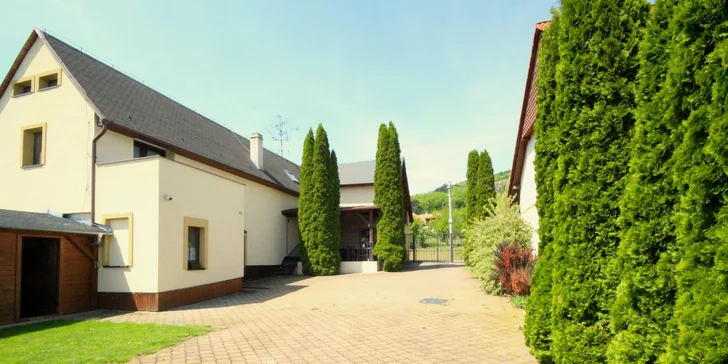 Dovolená na Pálavě: ubytování v útulném penzionu, lahev vína, privátní sauna i koupání v přírodním jezírku