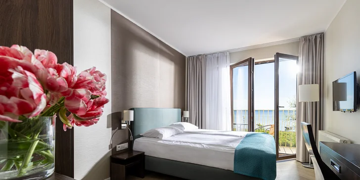 Pobyt se snídaní a neomezeným wellness u Baltu: luxusní hotel pár metrů od moře