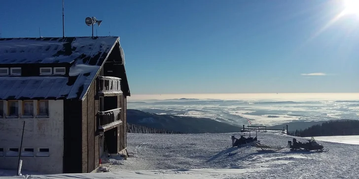 Aktivní dovolená přímo na hřebeni Krkonoš s polopenzí