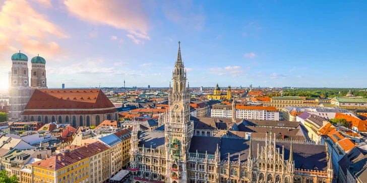 Pobyt v Mnichově s bufetovou snídaní, hotel jen hodinu chůzí od Marienplatz i welcome drink