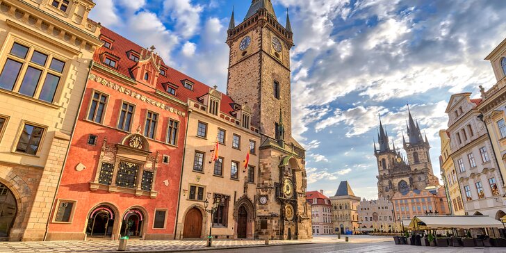 Pobyt v samém srdci historické Prahy: ubytování u Staroměstského náměstí se snídaní