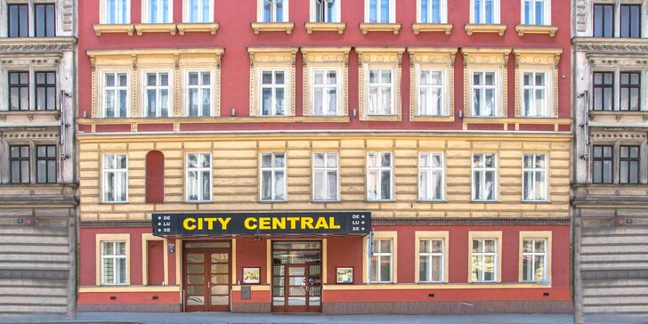 Hotel v srdci Prahy: pobyt se snídaní, ubytování jen 10 minut pěšky od Václavského náměstí