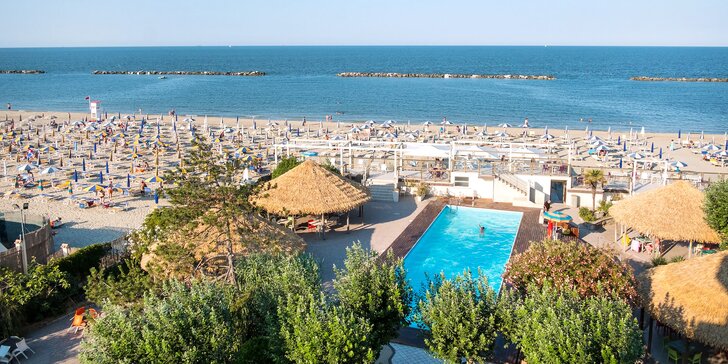 Léto v italské Ravenně: hotel u moře, plná penze, neomezené nápoje, venkovní bazén, wellness a zábava