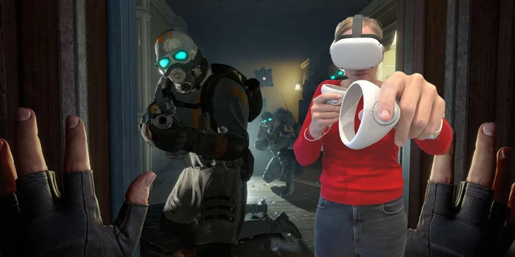 Zapůjčení VR setu na 2 či 3 dny s hrou The Walking Dead či Half Life