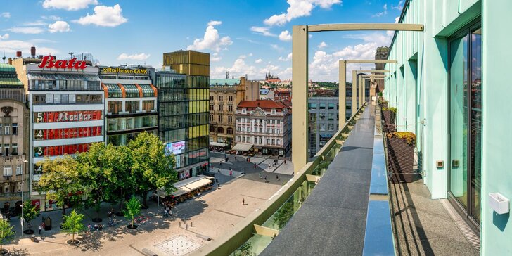 Ubytování v srdci Prahy: hotel na Václavském náměstí i s mapou a 3denní jízdenkou