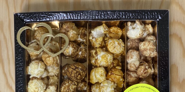 Slaný nebo sladký popcorn, káva či nápoj dle výběru i dárková balení popcornu