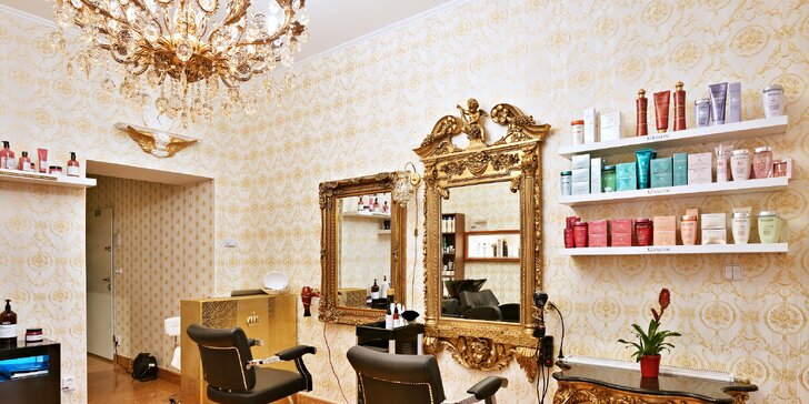 Dámský střih včetně stylingu pro krátké i dlouhé vlasy v salonu Golden Beauty