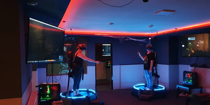 Akční zábava ve VR: hra podle výběru, 30 nebo 60 min. pro 1, 2 či 5 hráčů