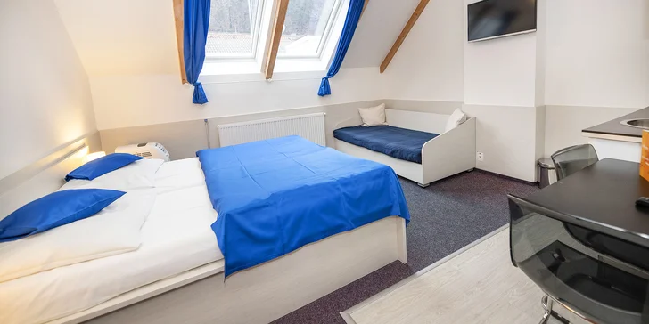 Pobyt v pražském Karlíně: snídaně i hodina privátního wellness se saunou a vířivkou