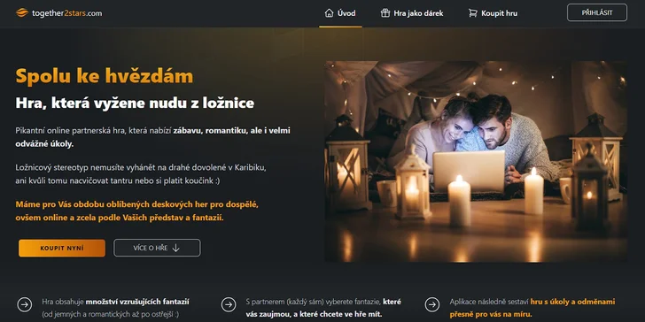 Spolu ke hvězdám: pikantní online partnerská hra