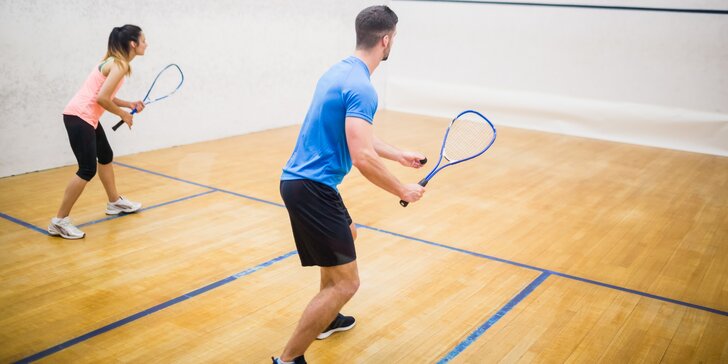 Hodinový pronájem kurtu na squash ve všední dny v Plechovce
