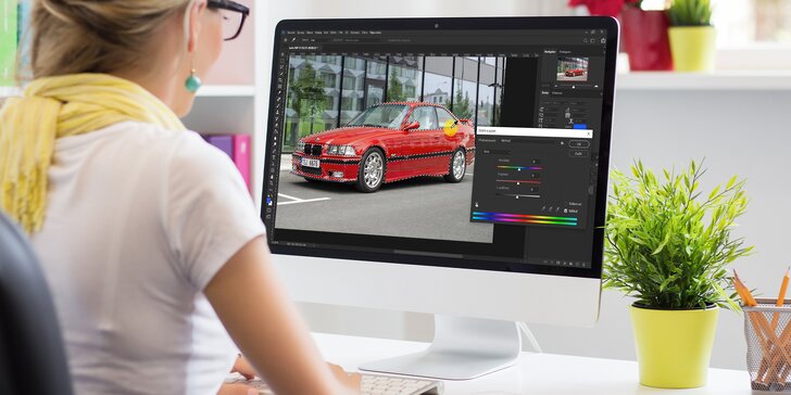 Online školení programu Photoshop: přístup na 1 rok, videokurz v délce přes 190 minut