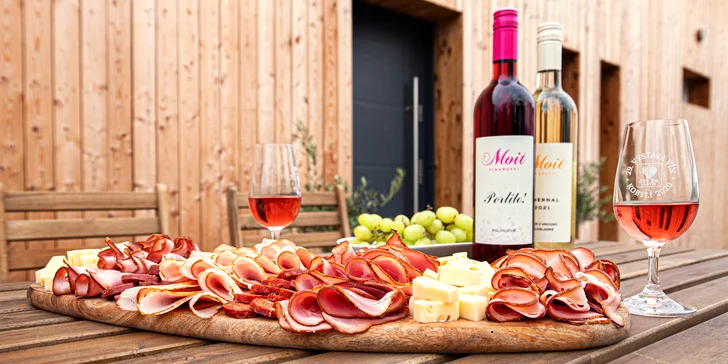 Degustace vín z Kobylí: občerstvení, prohlídka vinařství i piknik ve vinicích