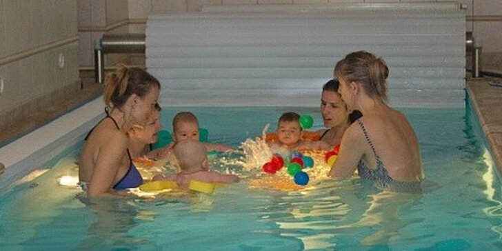 10 lekcí plavání dětí a miminek ve slané vodě!