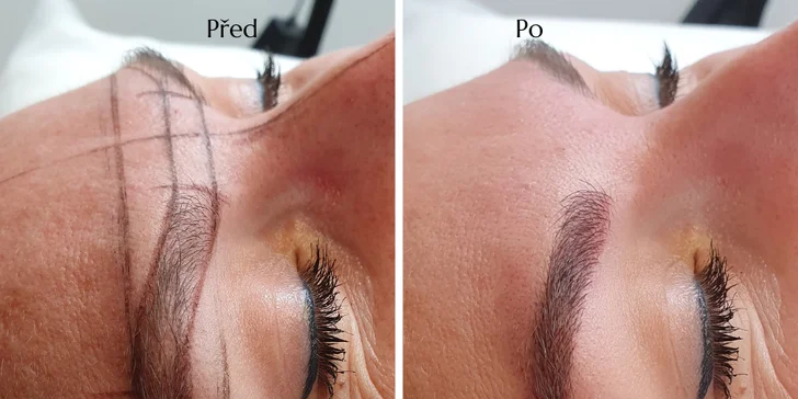 Krásné obočí ze salonu v centru Brna: microblading s pigmenty od světově uznávané PhiAcademy