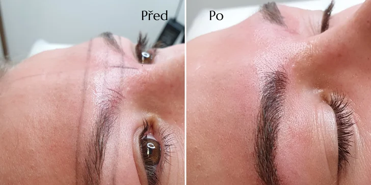 Krásné obočí ze salonu v centru Brna: microblading s pigmenty od světově uznávané PhiAcademy