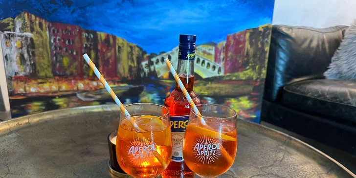 Přípitek v centru Prahy: sklenka či láhev prosecca nebo Aperol Spritz pro dva