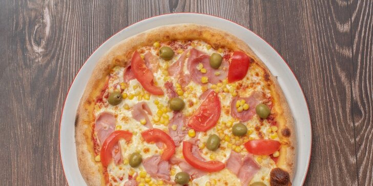 2× pizza podle výběru z až 28 druhů: tomatový i smetanový základ