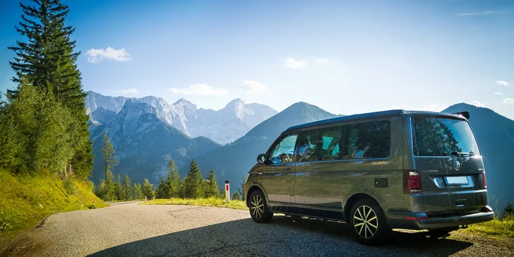 Poukaz na pronájem obytného vozu Volkswagen California: 3000 či 5000 Kč