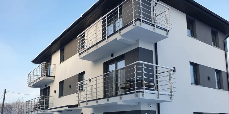 Moderní apartmány u hor v Kladské kotlině pro pár i rodinu