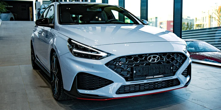 1–4 kola na okruhu v Mostě či Brně jako řidič nebo spolujezdec ve voze Hyundai i30 N