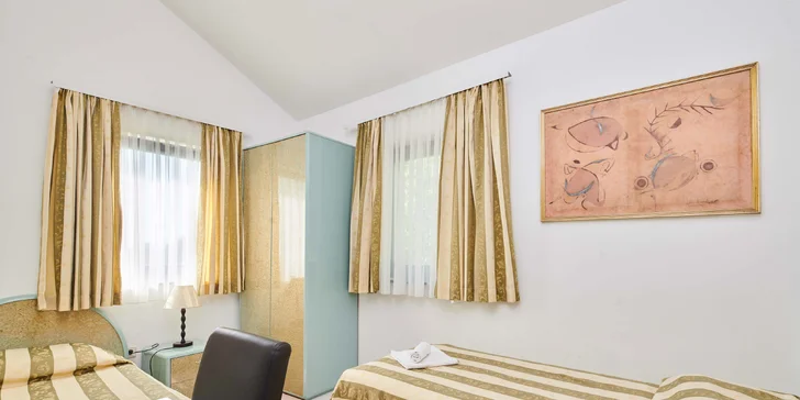 Vybavené apartmány se dvěma ložnicemi na Istrii: bez stravy i polopenze