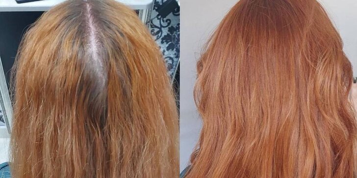 Dámský střih s foukanou, barvením nebo melírem pro všechny délky vlasů