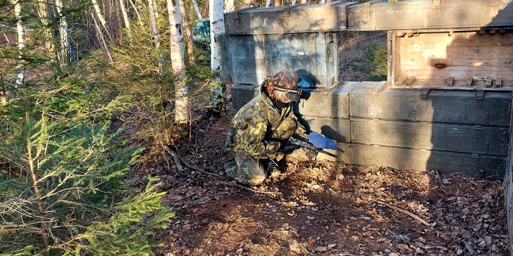 Paintballová přestřelka: 3 hod. na venkovním hřišti vč. zapůjčení vybavení a munice pro 1–6 hráčů