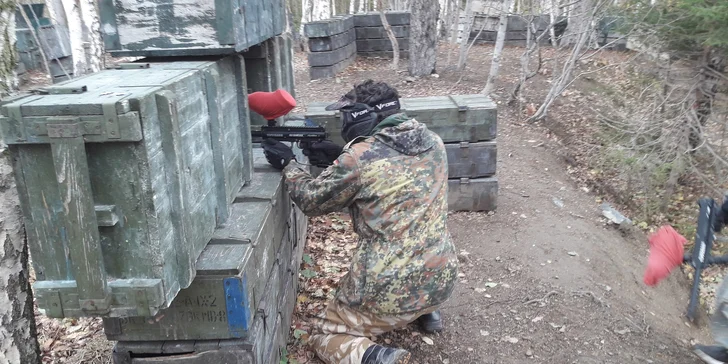 Paintballová přestřelka: 3 hod. na venkovním hřišti vč. zapůjčení vybavení a munice pro 1–6 hráčů