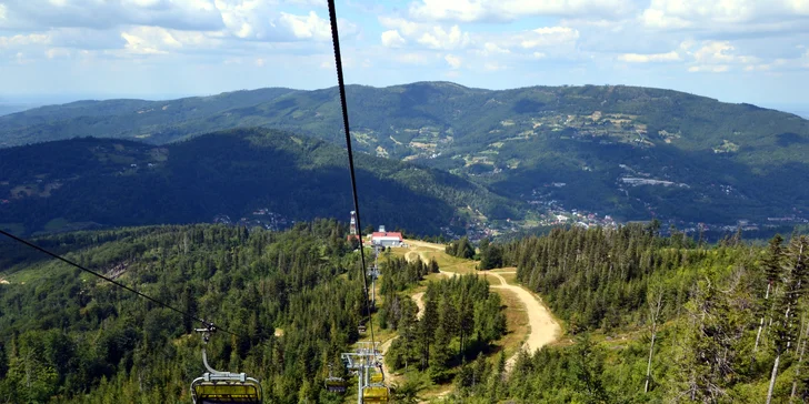 Dovolená ve Slezských Beskydech: moderní aparthotel se snídaní, vstup do saunaria