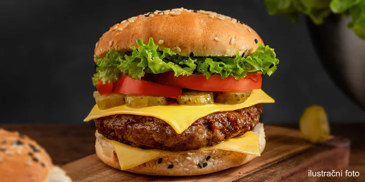 Neodolatelně dobré: Cheese, Egg nebo BBQ burger a hranolky pro 2 osoby