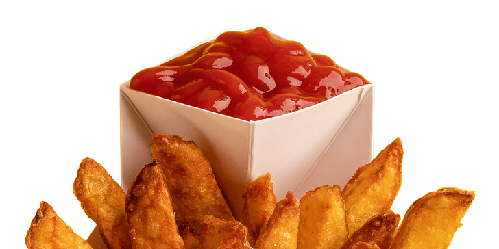 Velké hranolky s dipem podle výběru ve Fæncy fries pro 1 osobu