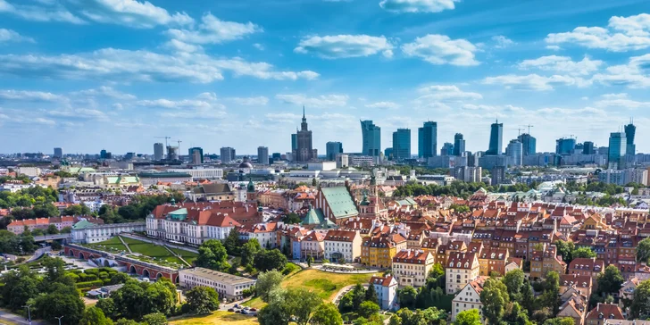 Autobusem do Polska: Varšava a Trojměstí, jedna noc v hotelu se snídaní