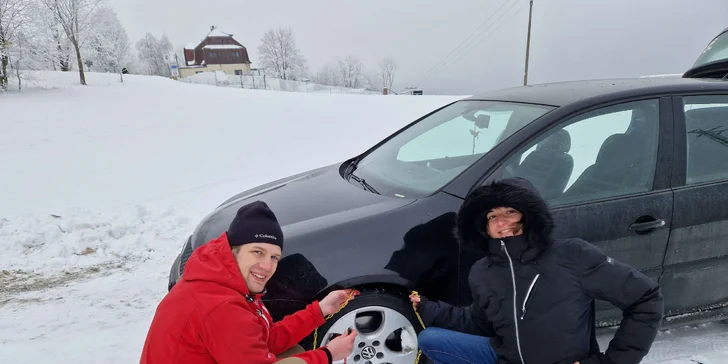 Závěje si na vás nepřijdou: škola jízdy ve sněhu vč. vyprošťovacích technik: