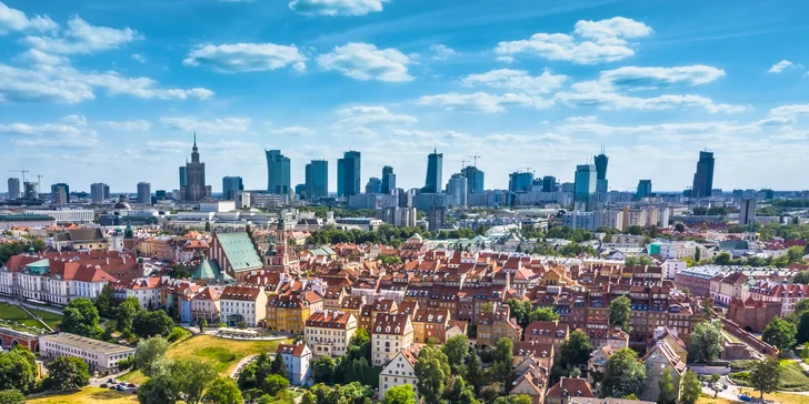 Prodloužený víkend ve Varšavě s bohatým programem: vlak, 2 noci v hotelu se snídaní