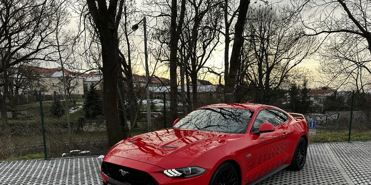 Pronájem Fordu Mustang GT na 12 i 72 hodin: pětilitrový motor, osm válců, 449 koní pod kapotou