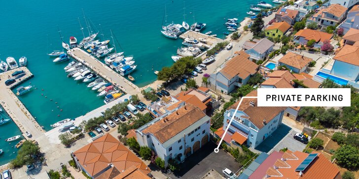 Dovolená v Chorvatsku: pokoje či apartmány až pro 4 osoby, přímo u moře a se snídaní