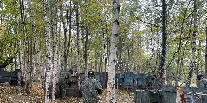 Paintballová přestřelka: 3 hod. na venkovním hřišti vč. zapůjčení vybavení a munice pro 1–6 hráčů