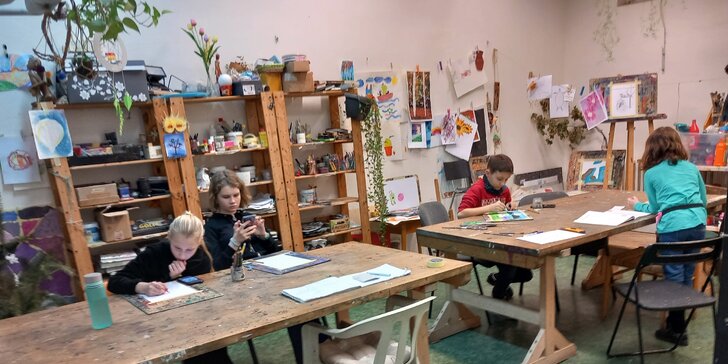 Pro malé umělce: 1-5denní jarní nebo velikonoční příměstský tábor kresby a malby pro děti od 6 let