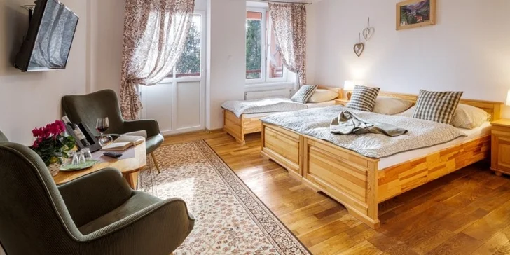 Dovolená ve dvou či s rodinou v penzionu hned u lanovky vč. polopenze