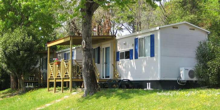 Pobyt u Lago di Garda: ubytování v mobilním domku až pro 6 osob
