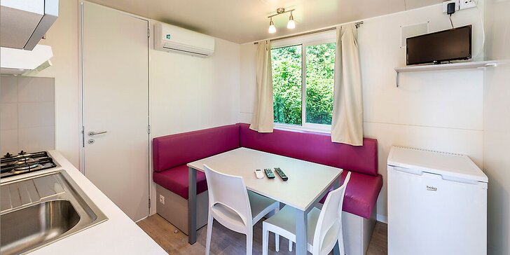 Pobyt u Lago di Garda: ubytování v mobilním domku až pro 6 osob
