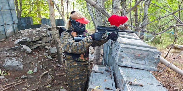 Paintballová přestřelka: 3 hod. na venkovním hřišti vč. zapůjčení vybavení a munice pro 1–6 hráčů