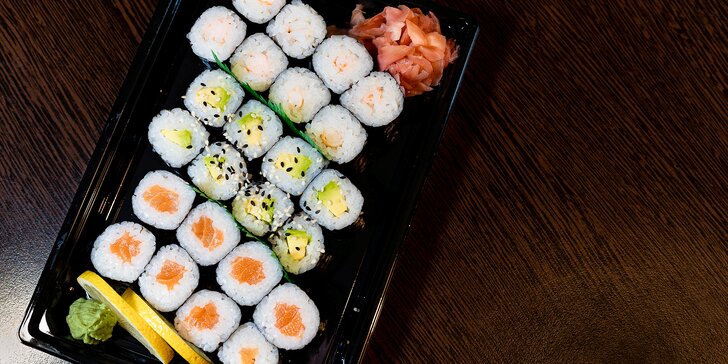 Hradecké Japonsko: sety s 10–36 ks nigiri a maki rolek s rybami i zeleninou