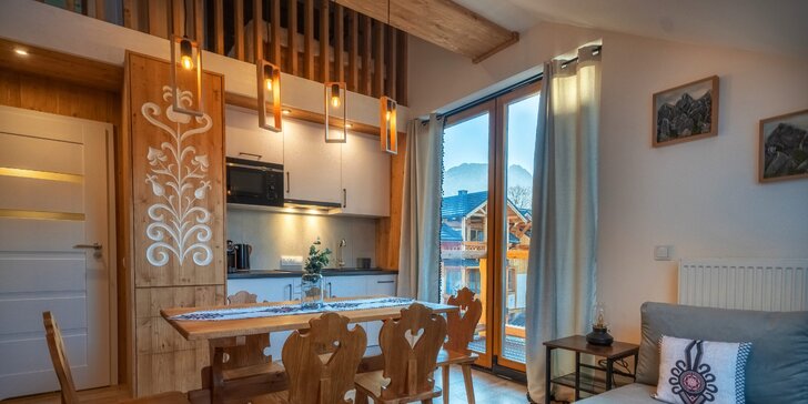 Luxusní pobyt v centru Zakopaného: moderní apartmány až pro 6 osob i neomezený wellness