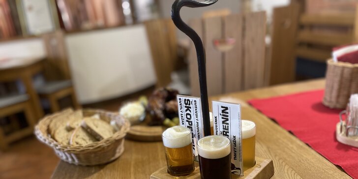 Pečená vepřová žebra s ochutnávkou piv i možnost prohlídky pivovaru