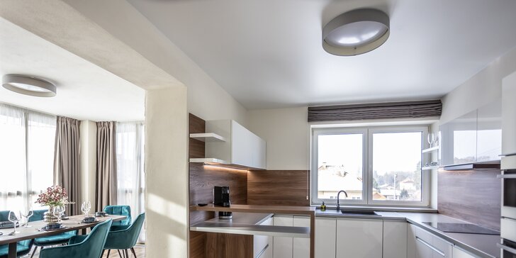 Moderní apartmány až pro 8 osob v Demänovské dolině, možnost snídaně, 7 km od Tatralandie