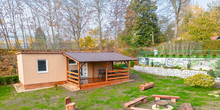 Prázdninový dům v Českém Švýcarsku: terasa s grilem i vybavená kuchyně