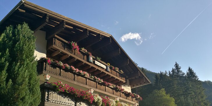 Dovolená v přírodě Tyrolských Alp se snídaní či polopenzí